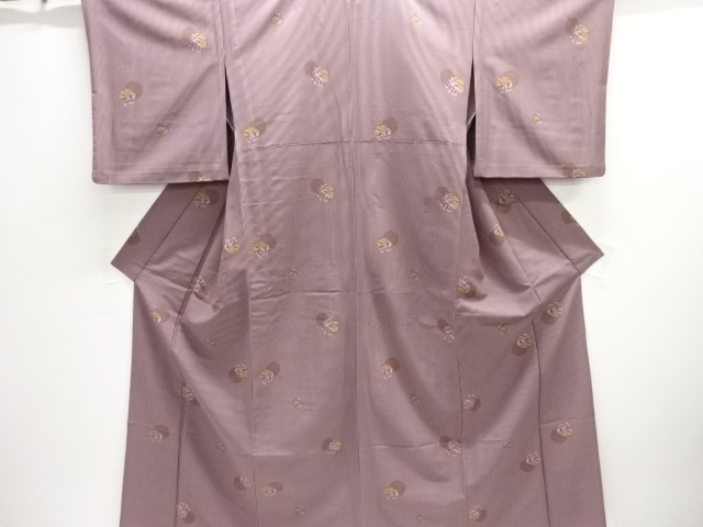 JAPANESE KIMONO / SNOW WHEEL / GRASS LEAF PATTERN (HITOEKOMON)